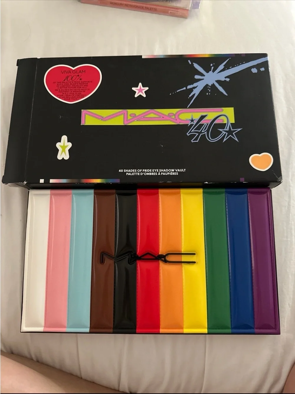 MAC Viva Glam 40 Shades of Pride Rainbow Eyeshadow Palette